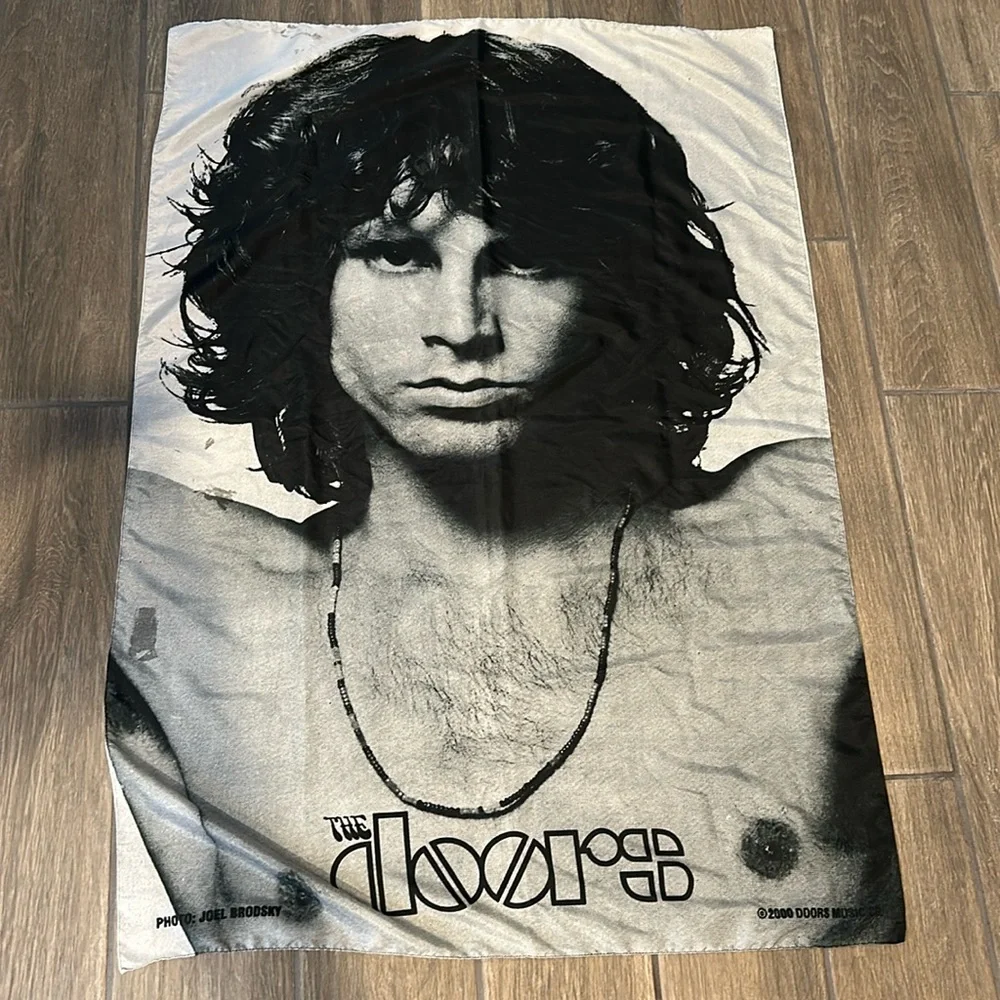 DOORS scarf by the Doors Music Co. black, silver and gray. Excellent optics